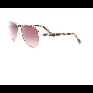 Ted Baker London 57mm Rose Gold Metal Aviators